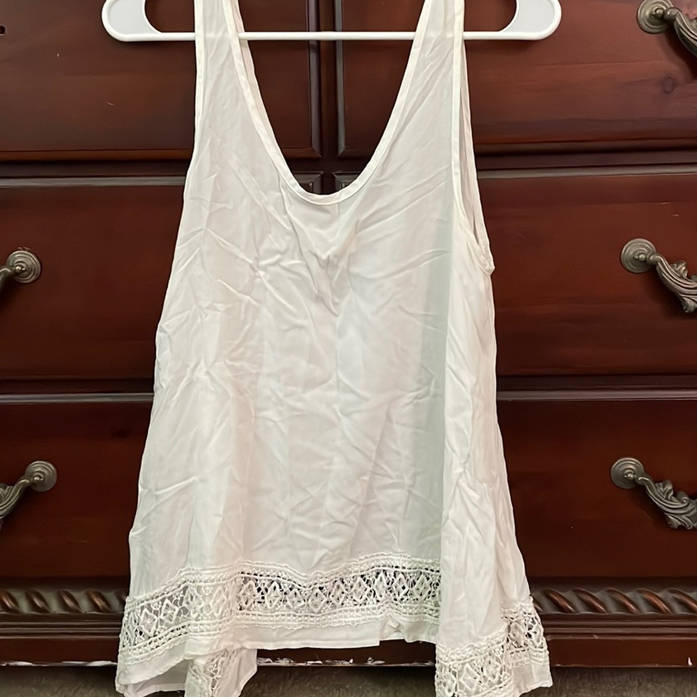 Flowy white top